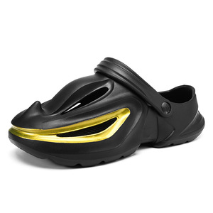 รองเท้าแตะผู้ชาย Pansi Shark Mouth Clogs แบบหนา EVA กันลื่น รองเท้าแตะฤดูร้อน ส้นสูง 4 ซม. รองเท้าชายหาด รองเท้าเดินสบาย - Product Image 5
