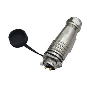 Prise et fiche d'aviation SF20 en alliage de zinc, contact en cuivre plaqué or, connecteur en acier inoxydable pour usage industriel - Product Image 1