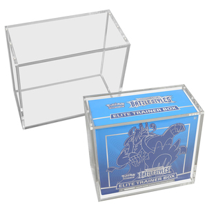 Boîte de rangement en acrylique classique personnalisée Pokmon ETB, épaisseur 5 mm, résistante aux UV, vitrine transparente, anti-poussière, empilable - Product Image 1