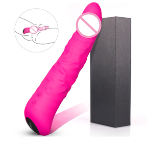 <strong>Silicone</strong> Safety Rotating Vibrator <strong>Dildo</strong> for Female Masturbation and Couples Sex - Product Image 1