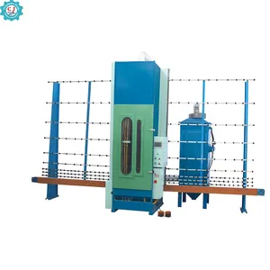 Automatic Glass Processing Machinery PLC control Vertical automatic glass sandblasting engraving machine