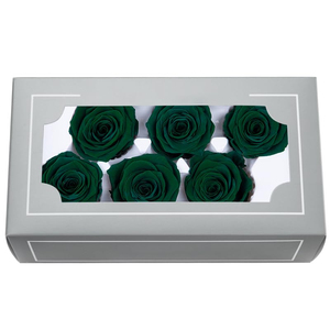 Boîte de fleurs éternelles de 4-5 cm pour la Saint-Valentin, mariage, rose immortelle, roses noires préservées, autres fleurs décoratives - Product Image 1