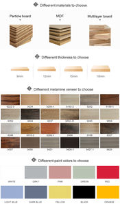 Vente en gros en usine Table basse moderne et élégante en MDF de 18 mm d'épaisseur Planches en mélamine avec deux tiroirs spacieux - Product Image 6