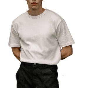 Camiseta de Algodón Orgánico de 300 g/m², Diseño de Una Pieza con Hombros Caídos, Corte Holgado, para Verano, Venta al Por Mayor - Product Image 1