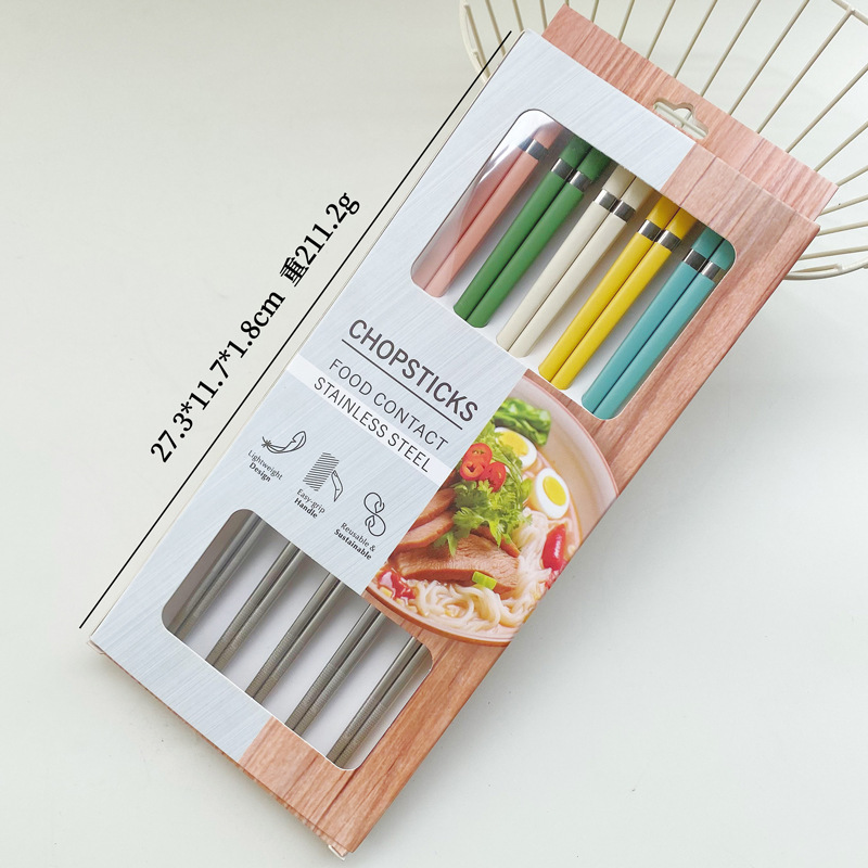 Mixed color five-piece box