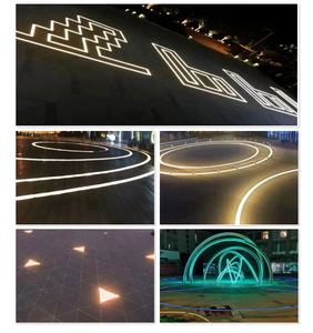 Illuminazione a <span class=keywords><strong>LED</strong></span> per Pavimenti a Striscia Lunga, IP68 AC DC, in Acciaio Inox e Vetro Temperato, per Esterni, Giardini e Sentieri - Product Image 3