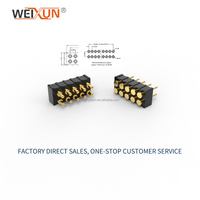 Pogo Pin Ventes directes d'usine 2mm Pas Double rangée Pogopin Connecteur Plug-in 8 broches Broche à ressort Soudage PCB Carte de charge