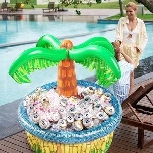 Décorations de fête hawaïennes tropicales gonflables sur le thème de la plage, glacière Luau, palmiers pour enfants et adultes, anniversaires, divertissements aquatiques - Product Image 1
