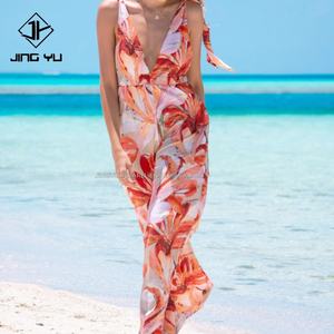 Combinaison de haute qualité pour femme, 100% rayonne, imprimée numériquement, style hawaïen, combinaisons très vendues, design personnalisé pour les vacances, pantalon pour femme - Product Image 1