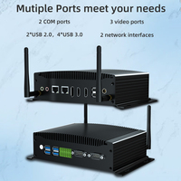 HYSTOU Mini PC industriel sans ventilateur GPIO ordinateur Intel I7-10810U DP HD Triple affichage 2COM RS232 USB3.0 5G WiFi PC robuste