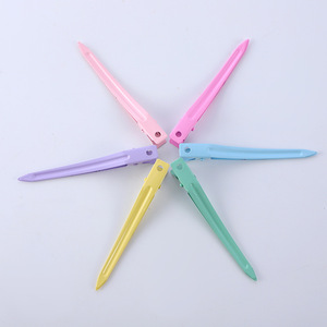 Colorful Seamless Hair <b>Clips</b> 10 Cm Metal Duckbill <b>Clips</b> For Daily Use Unisex Hair Accessories - Product Image 3