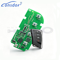 Placa PCB Lonsdor LT21-07, Placa PCB Universal para Control Remoto Inteligente para Lexus 2025+, 4 Botones, Número de Placa 6100, Chip 8A-B6, Frecuencia Ajustable