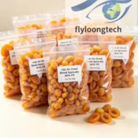Pure natuurlijke, warmeluchtgedroogde hele abrikozen met pit, suikervrij, zonder toevoegingen, snackverpakking, gedroogde abrikozen voor detailhandel