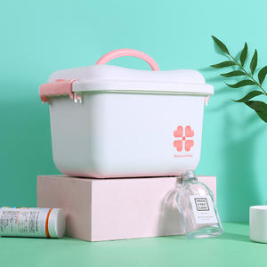 Pequeño botiquín de primeros auxilios, botiquín de primeros auxilios familiar vacío, organizador de botiquines - Product Image 4