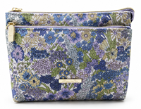Pochette de maquillage en polyester avec fermeture éclair, personnalisable OEM, multi-poches, pour voyage, rangement de produits de toilette, pour les commodités des clients d'hôtel, achat en gros