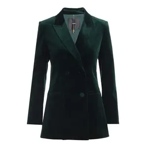 green velvet ladies tuxedo pant suit women suits jacket