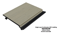 Paneles y Tablas de Revestimiento de Techo de Madera Plástica Compuesta (WPC) para Exteriores, Resistentes al Agua -120-15.5