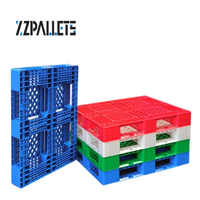 Palette en plastique industrielle robuste et peu coûteuse, empilable, 1100x1100, pour entrepôt, stockage, étagère simple