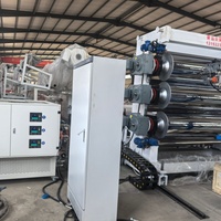 Machine d'extrusion de feuilles plastiques multicouches à haute efficacité, ligne de production de feuilles rigides PP PE avec contrôle automatique
