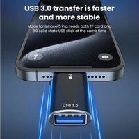 Eonline 3D OEM 2 en 1 lector de tarjetas USB3.0 a tipo C OTG para iPhone 15 Samsung Xiaomi teléfono Ipad TF tarjeta de memoria U lector de tarjetas de disco
