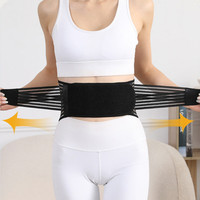 Ceinture de soutien lombaire confortable pour la sciatique, la scoliose, le soutien orthopédique de la taille inférieure, le décompression de la colonne vertébrale, avec double traction