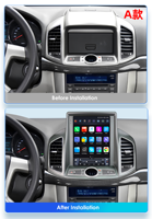 CARUPEZ Radio de Auto con Pantalla Táctil LCD IPS de 9.7 Pulgadas, Transmisor FM, Android Auto, GPS, CarPlay, USB, AC para Chevrolet Capativa 2011-2017