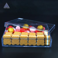 Boîte à emporter rectangulaire transparente personnalisable en plastique jetable 593 ml, qualité alimentaire, pour sushis, sucre, micro-ondable, four et congélation
