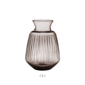 Vase en plastique recyclable Vase de décoration incassable Classic Transparent Brown - Product Image 3
