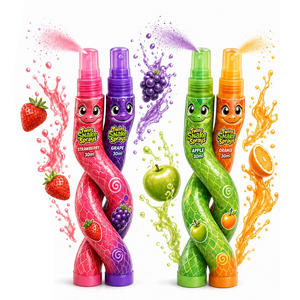 BESTAR Venta al por mayor Novedad Snack Twins Snake Sprays Caramelos Líquidos 30ml Spray a Presión Doble Sabor Caramelo <span class=keywords><strong>de</strong></span> Frutas Azúcar para Fiestas Infantiles - Product Image 1