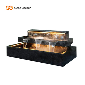 <b>Large</b> Customizable Modern Outdoor Rectangular Aluminium Water Feature for Backyard and Garden - Product Image 1
