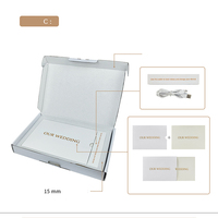 Vente en gros d'invitations de mariage vidéo en papier LCD Carte de vœux des fabricants de brochures sur le thème de l'amour et de la musique
