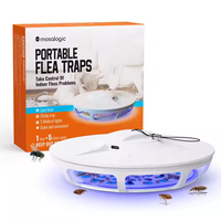 Mosalogic 2024 Nouveau Piège à Puces d'Intérieur Lumière UV LED Chaude Tue-Mouches Piège Physique Anti-Puces pour Maison et Animaux Domestiques