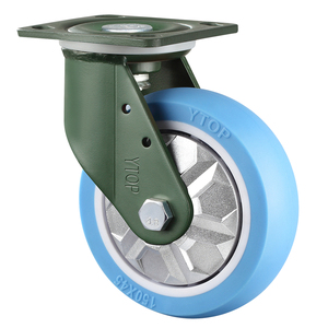 4-Zoll 5-Zoll <span class=keywords><strong>6</strong></span>-Zoll 8-Zoll-Gummi Hoch leistungs mit Brems wagen Rädern Richtungs-Polyurethan-Nachlauf - Product Image 2