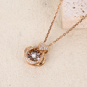 Pendentif en or massif 18 carats avec diamant naturel certifié GIA de haute qualité Design vintage en forme de coeur Pendentifs fins quotidiens pour femmes Charms - Product Image 6