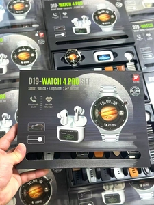 Đồng Hồ 4 Pro Thiết Lập Thông Minh Đồng Hồ TWS Tai Nghe Không Dây Sạc Vòng Smartwatch Với 7 Dây Đeo Màn Hình Cảm Ứng Earbuds Phù Hợp Với - Product Image 6