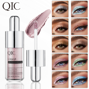 Sombra de ojos líquida brillante Brillo de larga duración Resistente a las arrugas Secado rápido Fácil de aplicar con 10 colores - Product Image 1
