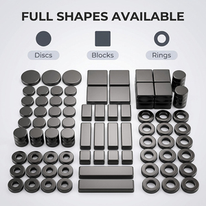 Aimant en <span class=keywords><strong>nickel</strong></span> noir anti-corrosion, taille personnalisée, néodyme NdFeB, bloc permanent, fabricant - Product Image 4