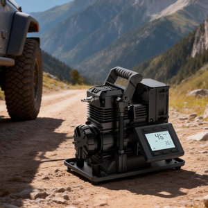Powerful Overland Accessories Large 4 Tires Desert Offroad DC Auto LCD Gauge Air Compressors - Product Image 1