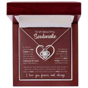 Mon Magnifique Collier Pendentif Nœud d'Amour Classique en Cuivre, Personnalisable avec Carte Texte – Cadeau Romantique pour la Saint-Valentin - Product Image 6