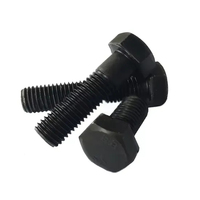 Offre Spéciale – Boulon en Acier DIN 931 à Tête Hexagonale Noire, Finition Naturelle, Filetage 1 5/8 po, Longueur 80 mm – Boulon et Écrou en Acier au Carbone pour Structure
