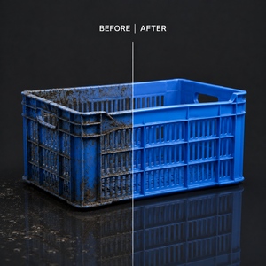 Machine de lavage automatique de caisses en acier inoxydable pour fruits et légumes avec moteur PLC, stérilisation haute efficacité, contrôlée par PLC - Product Image 6