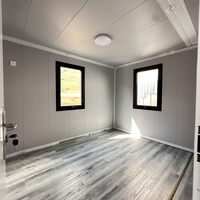 Maison préfabriquée facile à assembler Afrique Maroc Maison préfabriquée à faible coût Capsule 30 pieds avec toilettes et salon