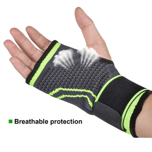 Soporte de mano de poliéster transpirable ajustable <span class=keywords><strong>Protector</strong></span> de muñeca de verano Correa deportiva Muñequera protectora - Product Image 4