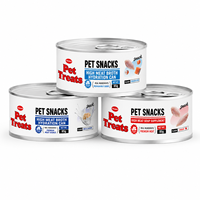 Comida Enlatada para Gatos OEM ODM, Atún, Salmón, Pollo, Varios Sabores, Comida para Mascotas al por Mayor, Bocadillo Enlatado para Gatos de 85g