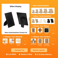 Support de cadre photo en MDF noir de qualité industrielle, pliable, pour production en série