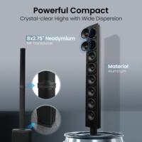 Sistema de Sonido de Columna Profesional Accuracy Pro Audio AC48-PRO 1000W de Potencia Nominal Altavoz de Arreglo en Columna Activo