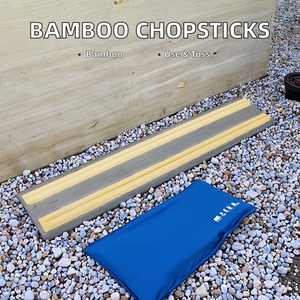 Wholesale Xizhu Custom Printed Bamboo <strong>Disposable</strong> <strong>Chopsticks</strong> Smooth Surface <strong>Twin</strong> Tensoge Sushi Stick Restaurant Camping Use - Product Image 2