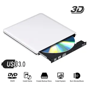 Usb 3.0 4K Bluray Externe Optische Drive 3D Speler BD-RE Brander Recorder Dvd +/-Rw/Ram voor Windows7/8/10