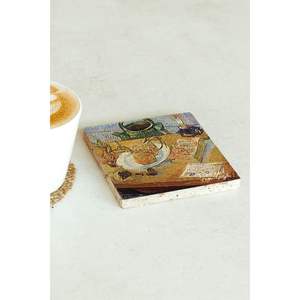 ชุดจานรองแก้วลายหิน ซีรีส์ วินเซนต์ แวนโก๊ะ 143 แบบ สี่เหลี่ยม สำหรับใช้ในธุรกิจ ของขวัญ หรือของแจก - Product Image 2