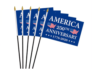 Drapeau à agiter à la main pour le 250e anniversaire des États-Unis, avec motif carte et étoiles, pour la fête de l'Indépendance américaine - Product Image 4